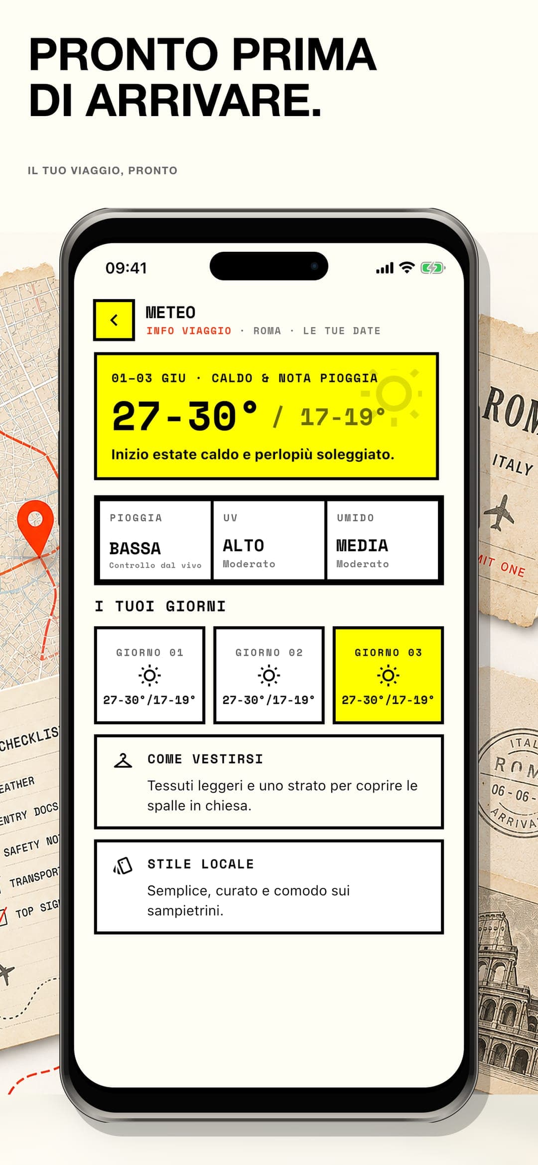 One Way Guide — LIVELLI DI INFORMAZIONI UTILI PER IL VIAGGIO